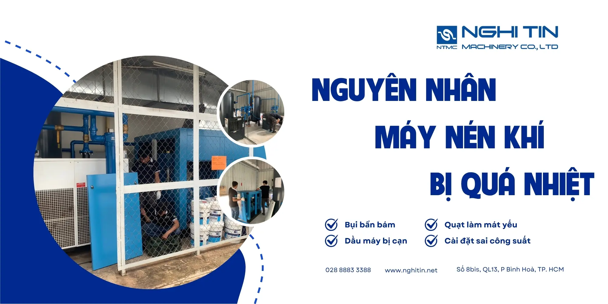 Vì sao máy nén khí bị quá nhiệt và giải pháp (2)