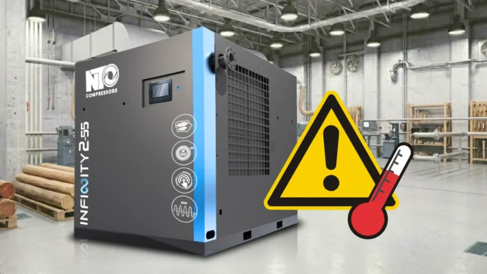 Máy nén khí hoạt động trong môi trường sản xuất gỗ nhiều bụi và mùn cưa làm tăng nguy cơ quá nhiệt, giảm hiệu suất vận hành và gia tăng chi phí bảo trì