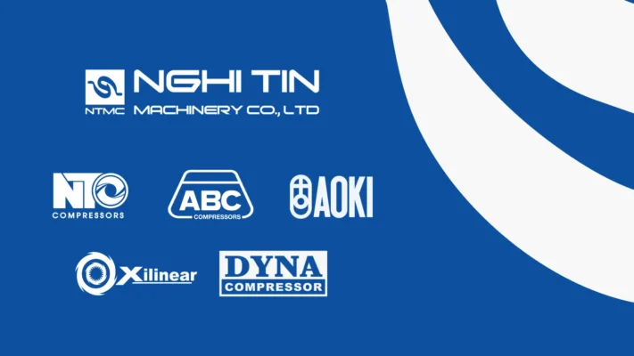 Air Compressors: The Complete Guide to Industrial Air Compressors, Installation and Repair Across Southern Vietnam 2 Nghi Tin and international industrial air compressor brands.