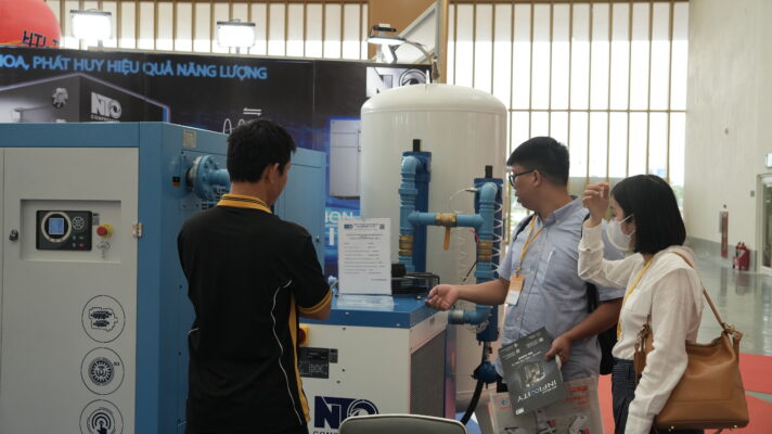 NTC tại HanoiPrintPack & HanoiPlas 2026: Khẳng định năng lực với giải pháp khí nén được kiểm chứng bằng vận hành thực tế 1 hệ thống khí nén công nghiệp