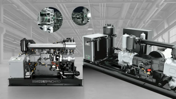 ABC Compressors Oil Free Air Compressors: Working Principle & Powerful Industrial Applications 1 Nguyên lý hoạt động máy nén khí ABC không dầu - ABC Compressors oil free air compressor working principle diagram