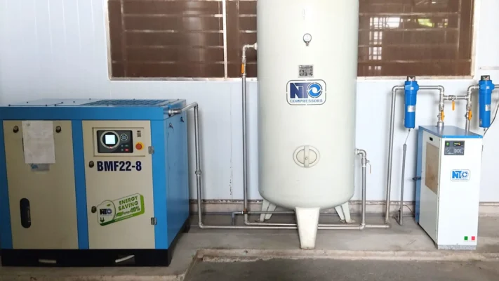 Hệ thống khí nén công nghiệp gồm những gì? Sơ đồ và chức năng 6 Hệ thống khí nén công nghiệp NTMC tại nhà máy